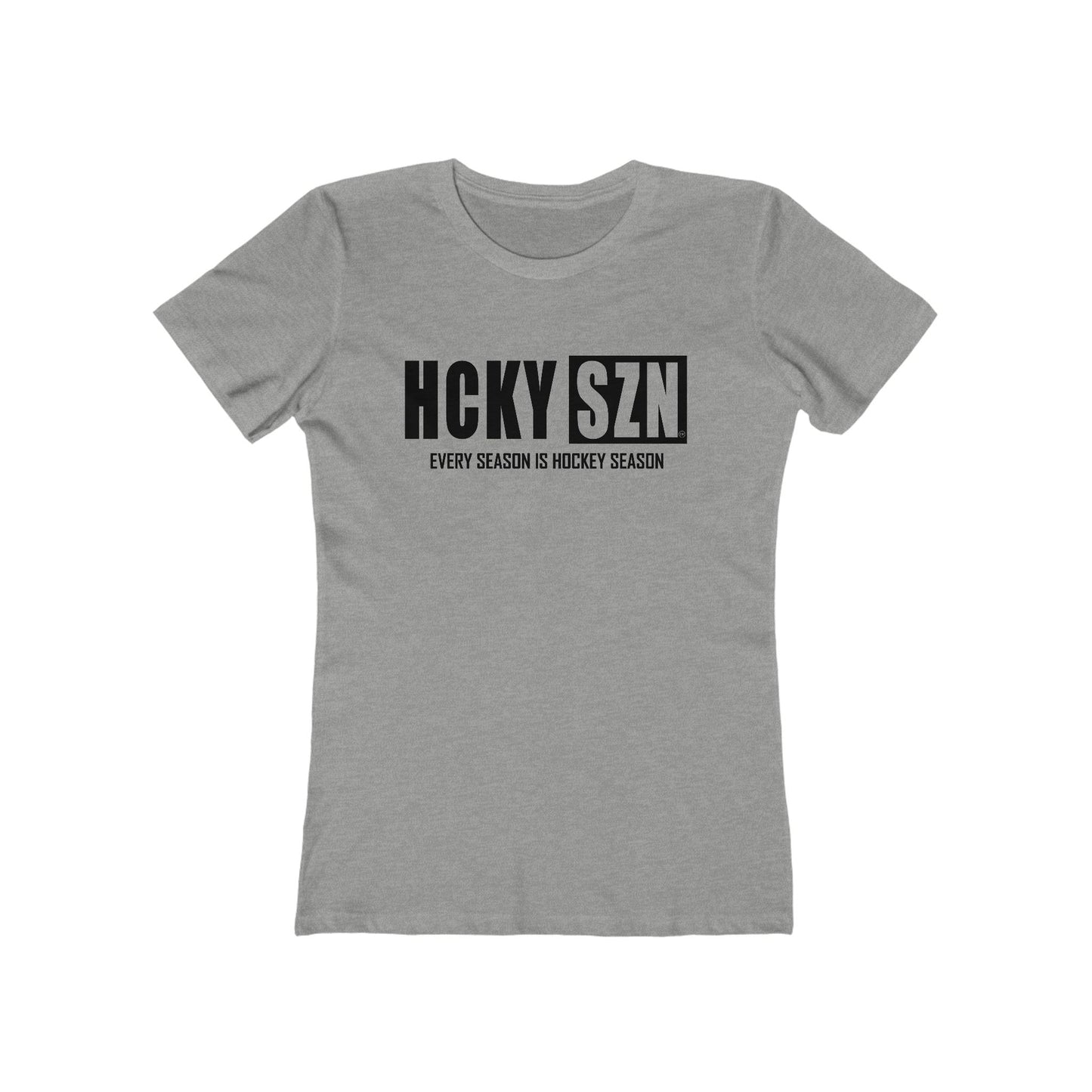 Every Season Is Hockey Season Women's Boyfriend Tee (Black  Logo) - Various Colors