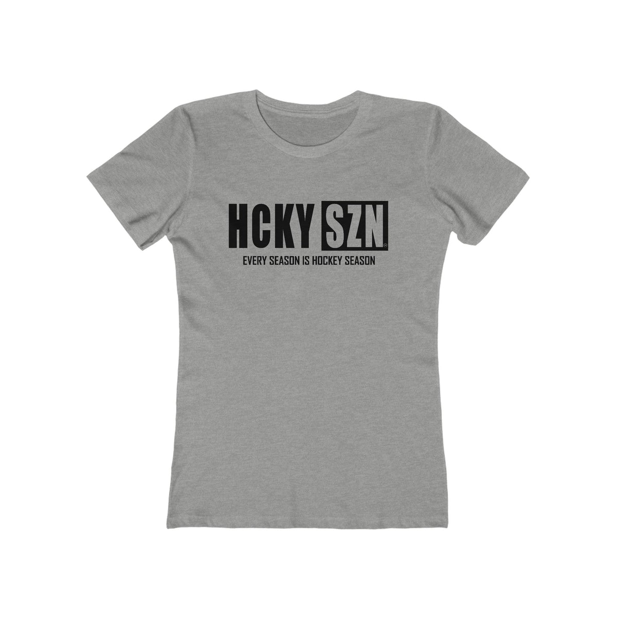 Every Season Is Hockey Season Women's Boyfriend Tee (Black  Logo) - Various Colors