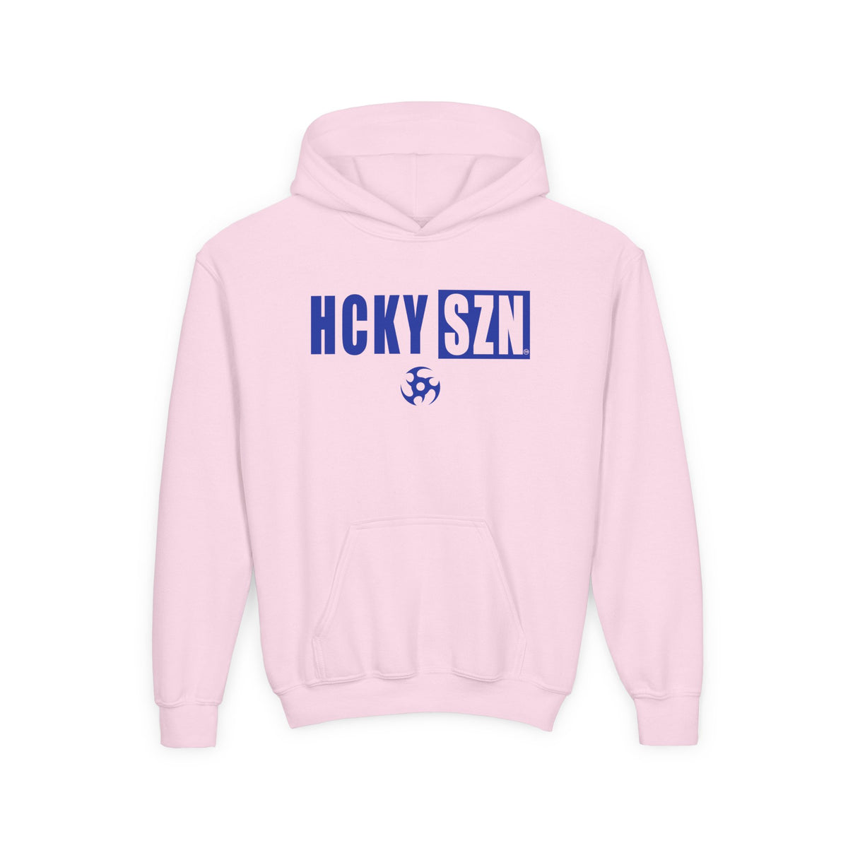 Youth HCKY SZN (Royal Blue Logo) Hooded Sweatshirt - Various Colors