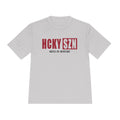 HCKYSZN (Hustle Hit) Adult Performance Tee - Silver/Cardinal/Black