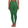 HCKY SZN High Waisted Yoga Leggings (Juniper Green)