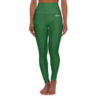 HCKY SZN High Waisted Yoga Leggings (Juniper Green)