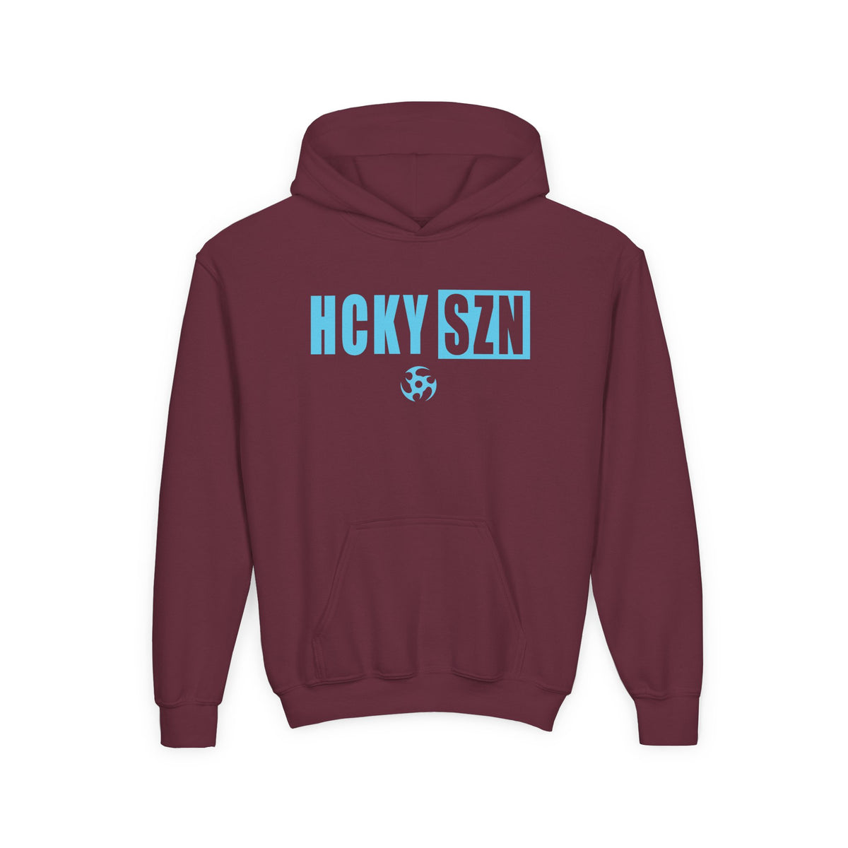 Youth HCKY SZN (Sky Blue Logo) Hooded Sweatshirt - Various Colors