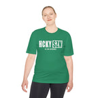 HCKYSZN (All Gas) Adult Performance Tee - Kelly Green/White/White