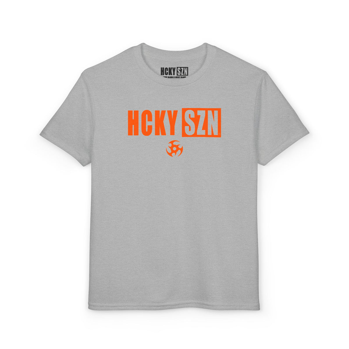 Youth HCKY SZN DryBlend Tee Shirt (Orange Logo) - Various Colors