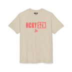 HCKY SZN Simple Star DryBlend Tee Shirt (Peach Logo) - Various Colors