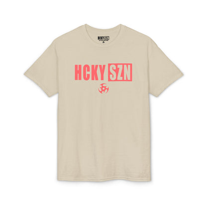HCKY SZN Simple Star DryBlend Tee Shirt (Peach Logo) - Various Colors