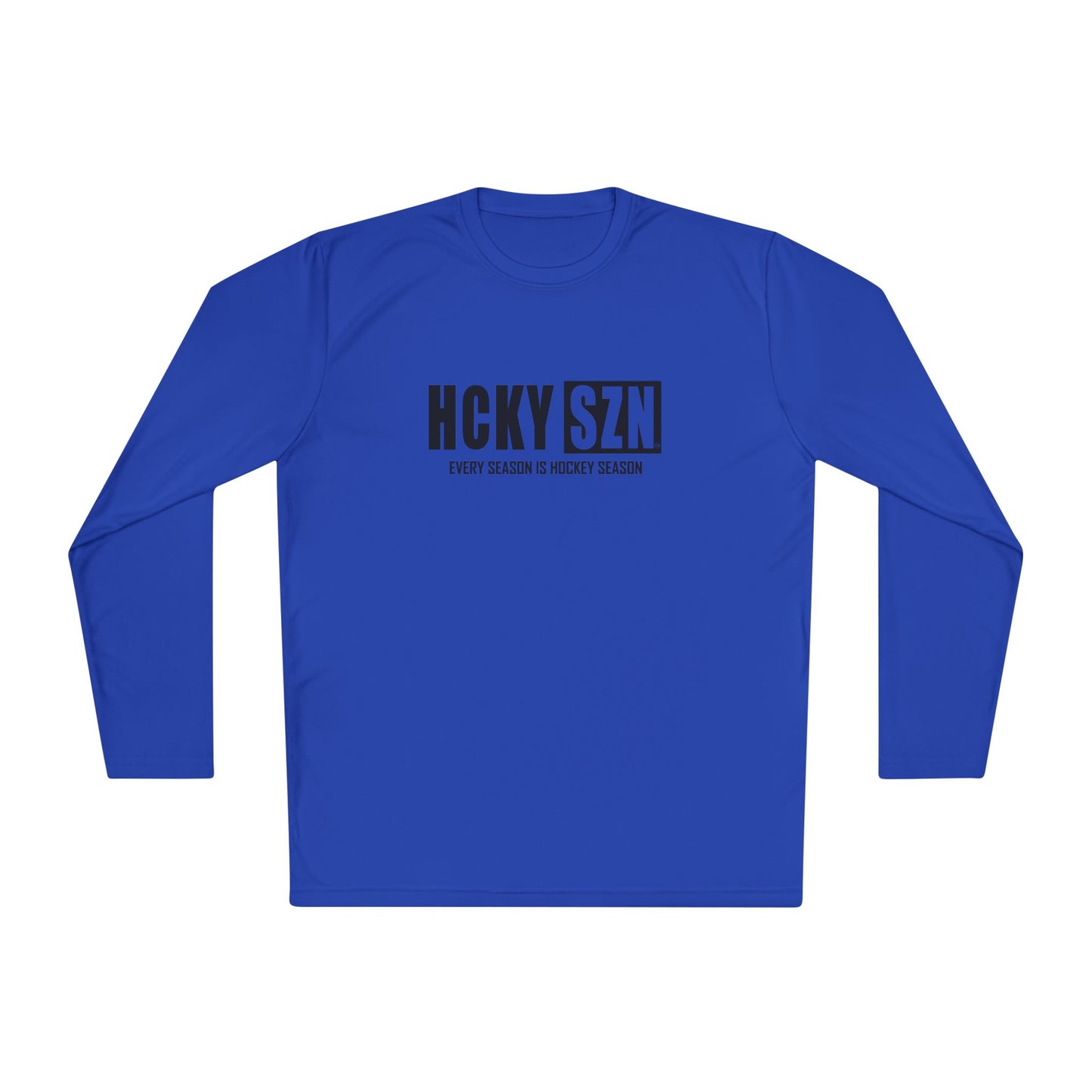 Every Season is HCKYSZN Performance Long Sleeve Tee - Black Logo