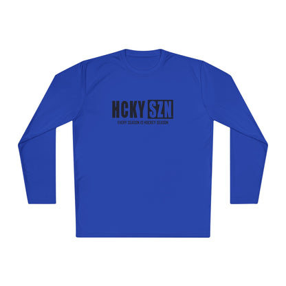 Every Season is HCKYSZN Performance Long Sleeve Tee - Black Logo