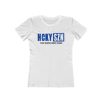 Every Season Is Hockey Season Women's Boyfriend Tee (Royal Blue Logo) - Various Colors
