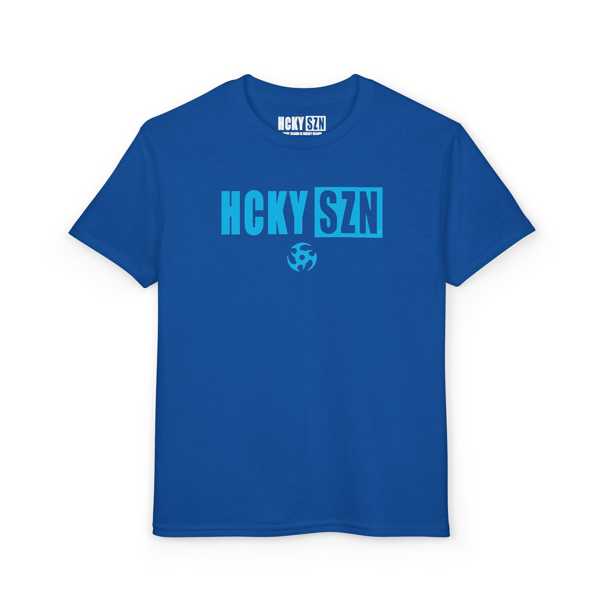Youth HCKY SZN DryBlend Tee Shirt (Sky Blue Logo) - Various Colors