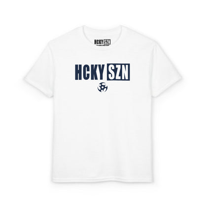 Youth HCKY SZN DryBlend Tee Shirt (Navy Logo) - Various Colors
