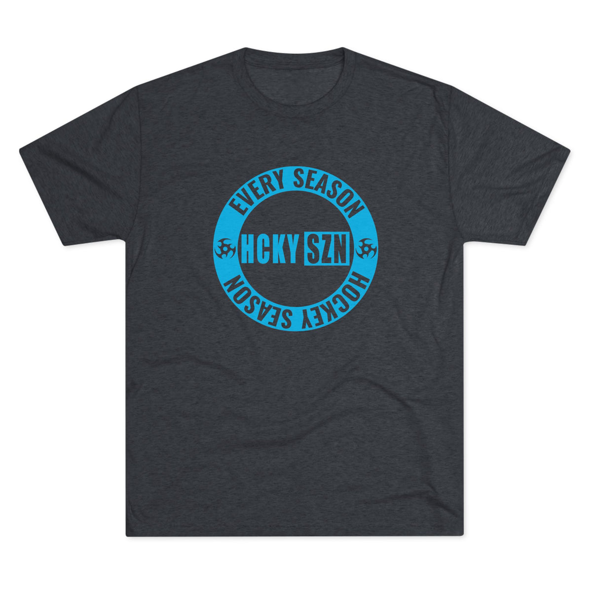 HCKY SZN Circle Logo TriBlend Tee Shirt (Sky Blue) - Various Colors