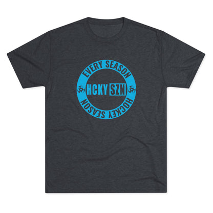 HCKY SZN Circle Logo TriBlend Tee Shirt (Sky Blue) - Various Colors