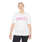 HCKYSZN (Flagship Logo) Adult Performance Tee - White/Pink