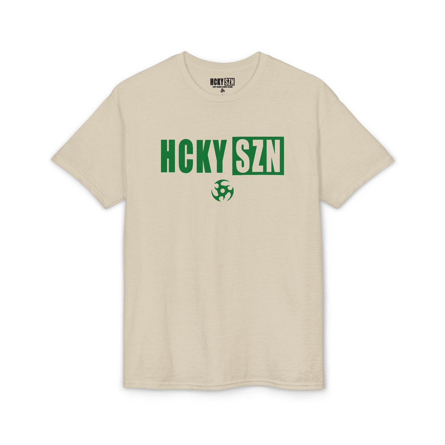 HCKY SZN Simple Star DryBlend Tee Shirt (Green Logo) - Various Colors