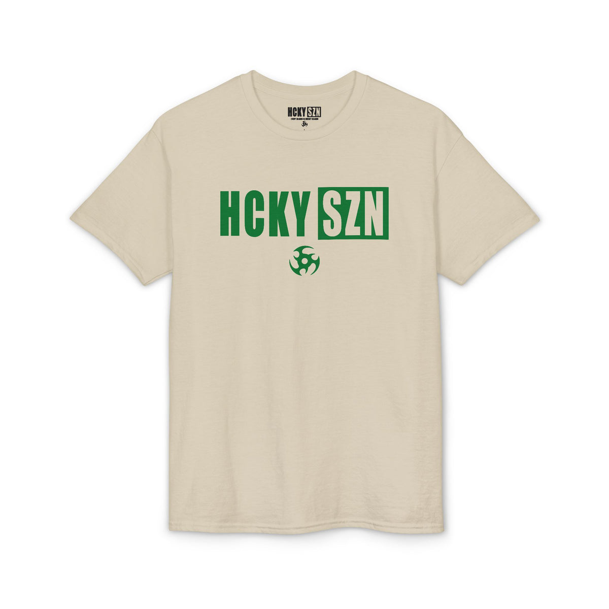 HCKY SZN Simple Star DryBlend Tee Shirt (Green Logo) - Various Colors