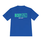 HCKYSZN (Born to Skate) Adult Performance Tee - Royal/Seafoam/White