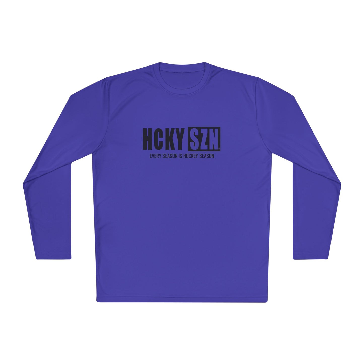 Every Season is HCKYSZN Performance Long Sleeve Tee - Black Logo