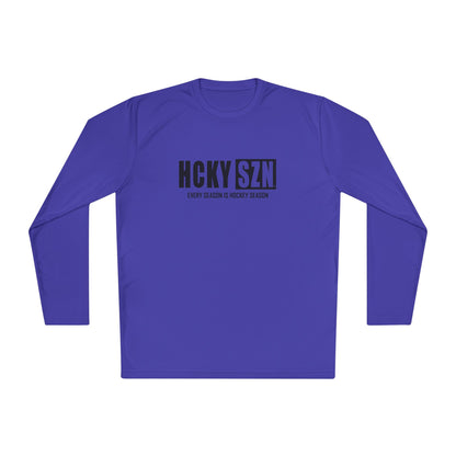 Every Season is HCKYSZN Performance Long Sleeve Tee - Black Logo