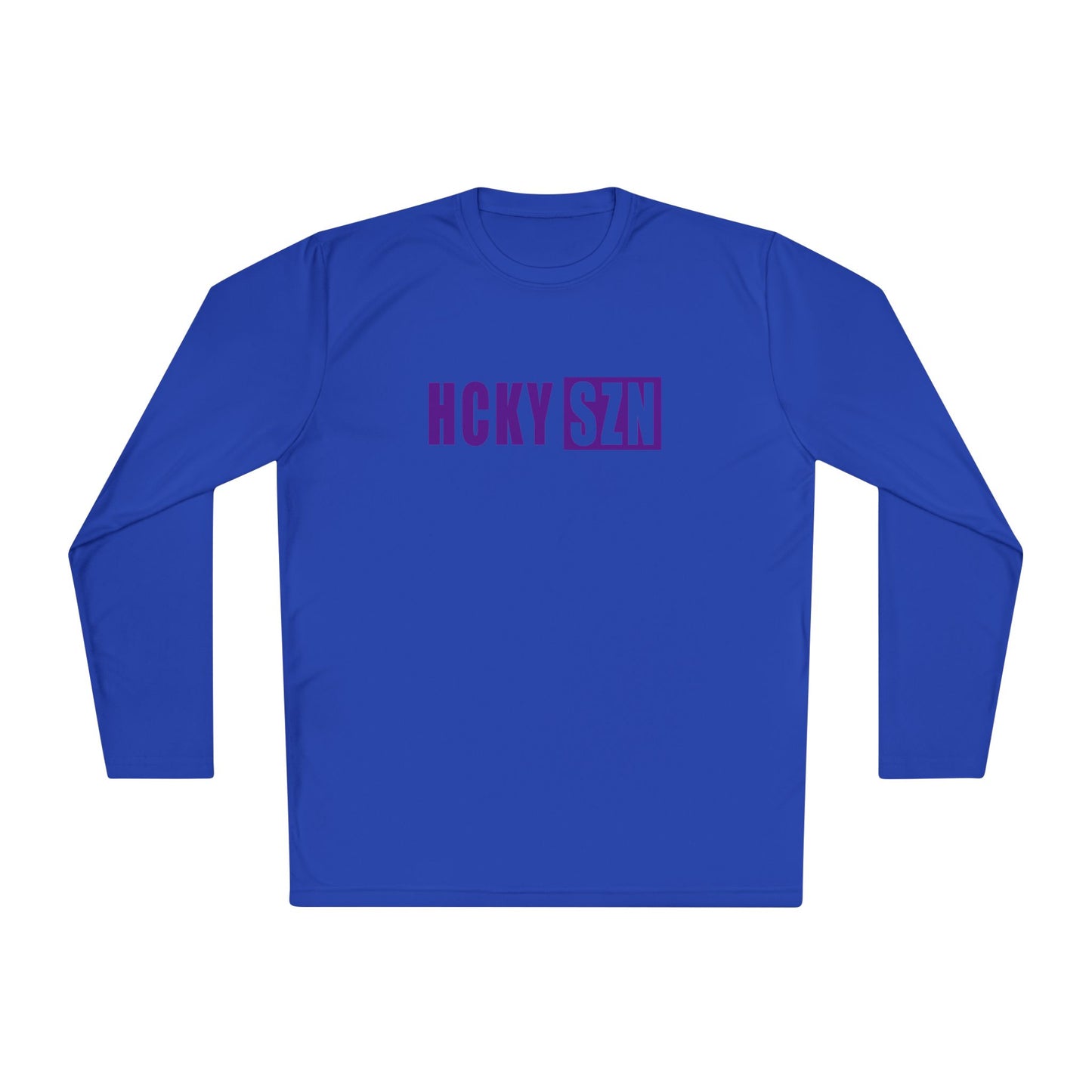 HCKY SZN Performance Long Sleeve Tee (Purple Logo) - Various Colors