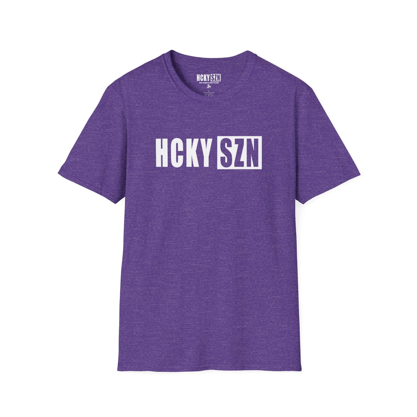 HCKY SZN Softstyle Tee Shirt (Heather Purple)