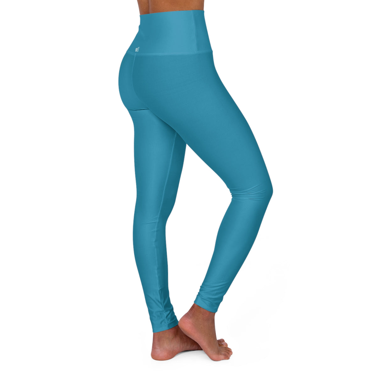 HCKY SZN High Waisted Yoga Leggings (Coastal Blue)