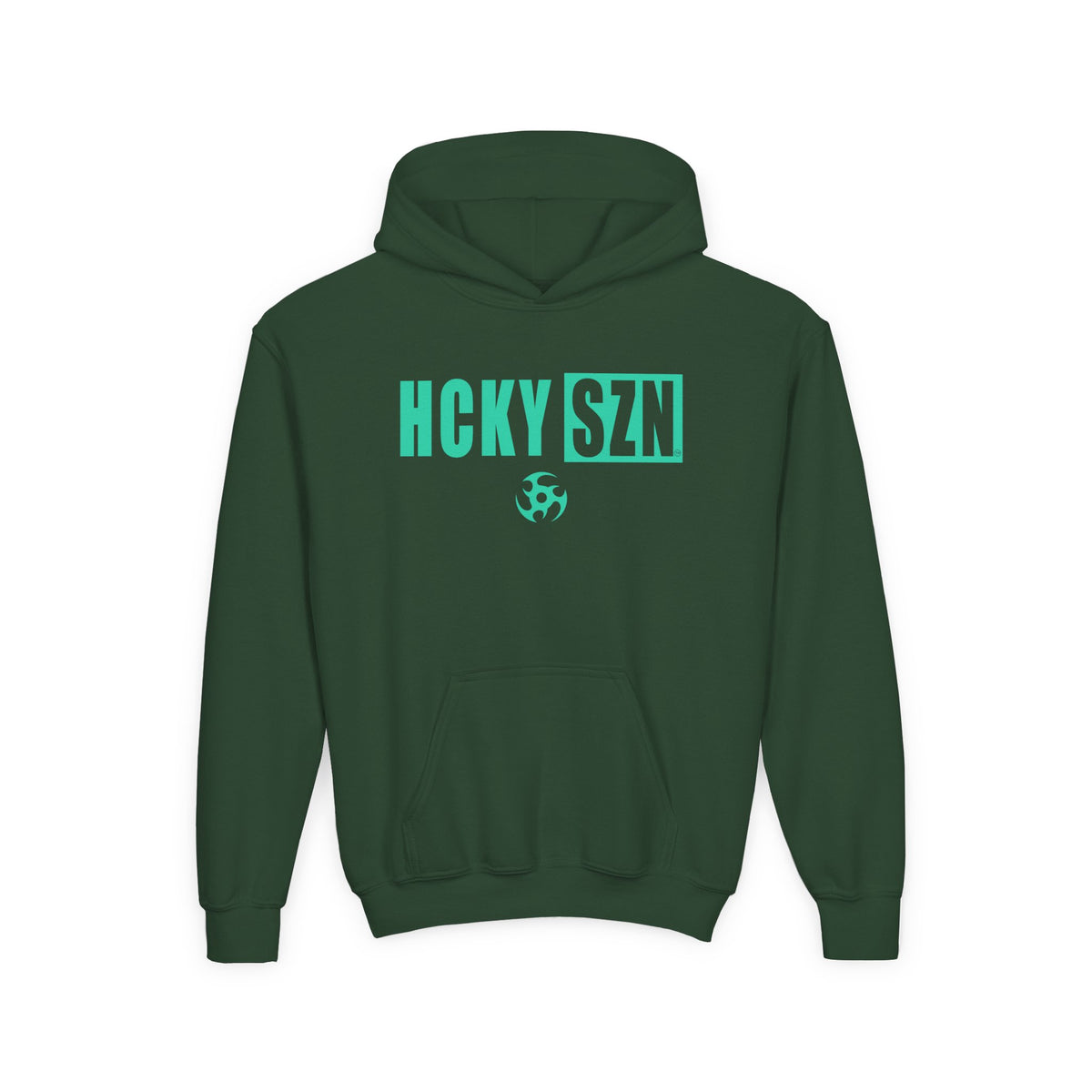 Youth HCKY SZN (Seafoam Logo) Hooded Sweatshirt - Various Colors