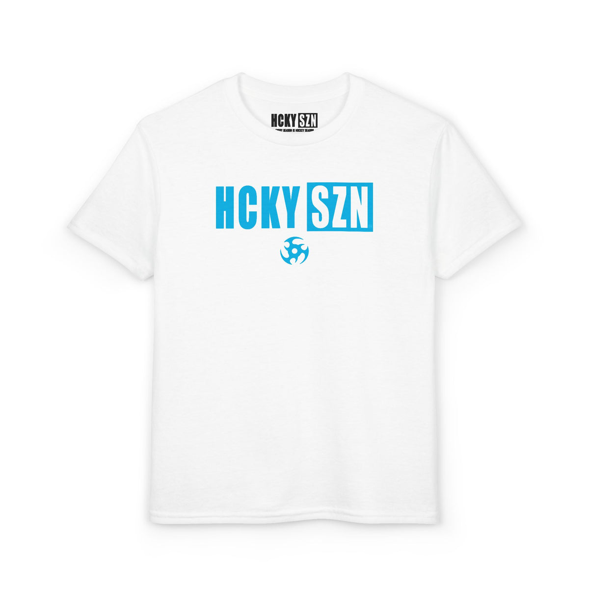 Youth HCKY SZN DryBlend Tee Shirt (Sky Blue Logo) - Various Colors
