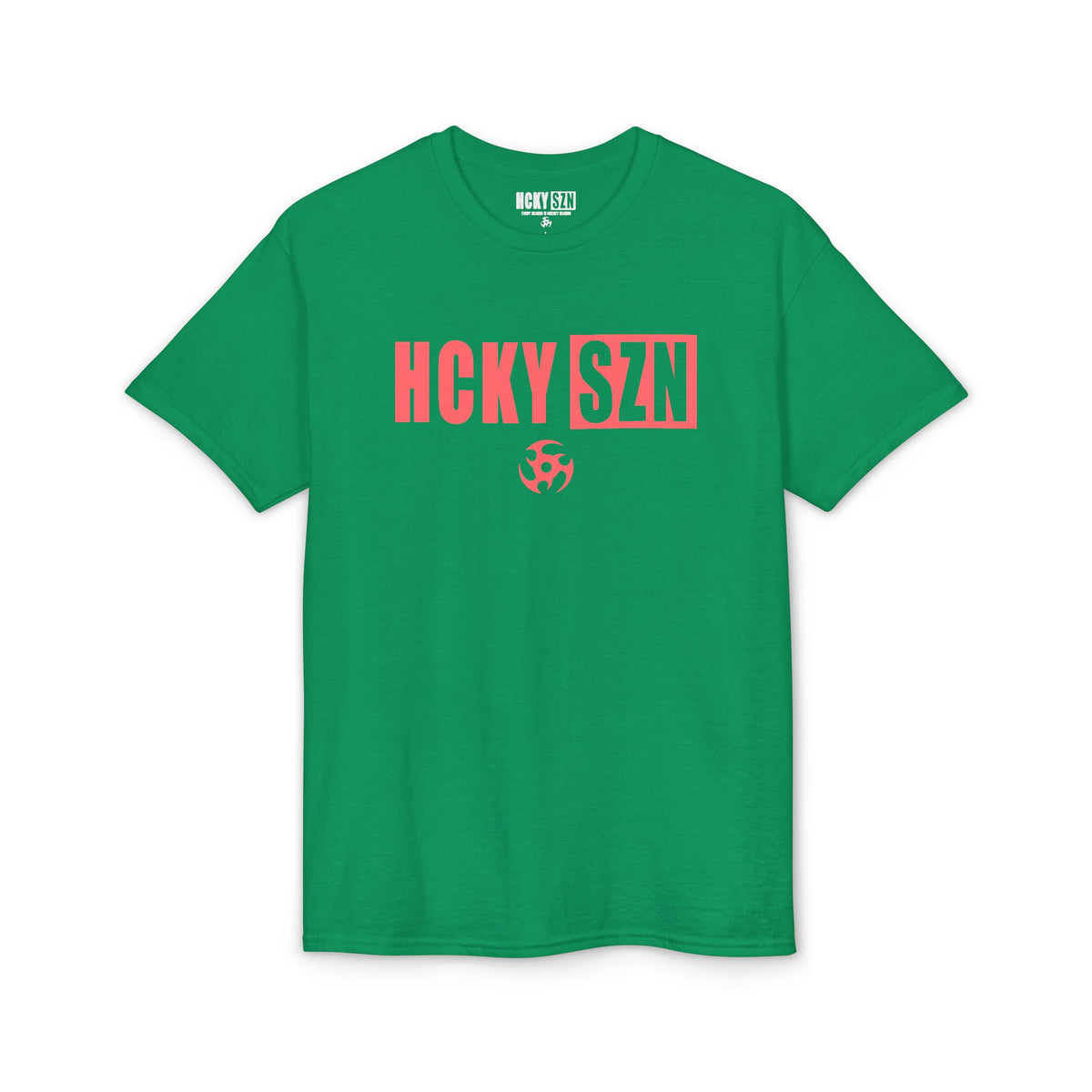 HCKY SZN Simple Star DryBlend Tee Shirt (Peach Logo) - Various Colors