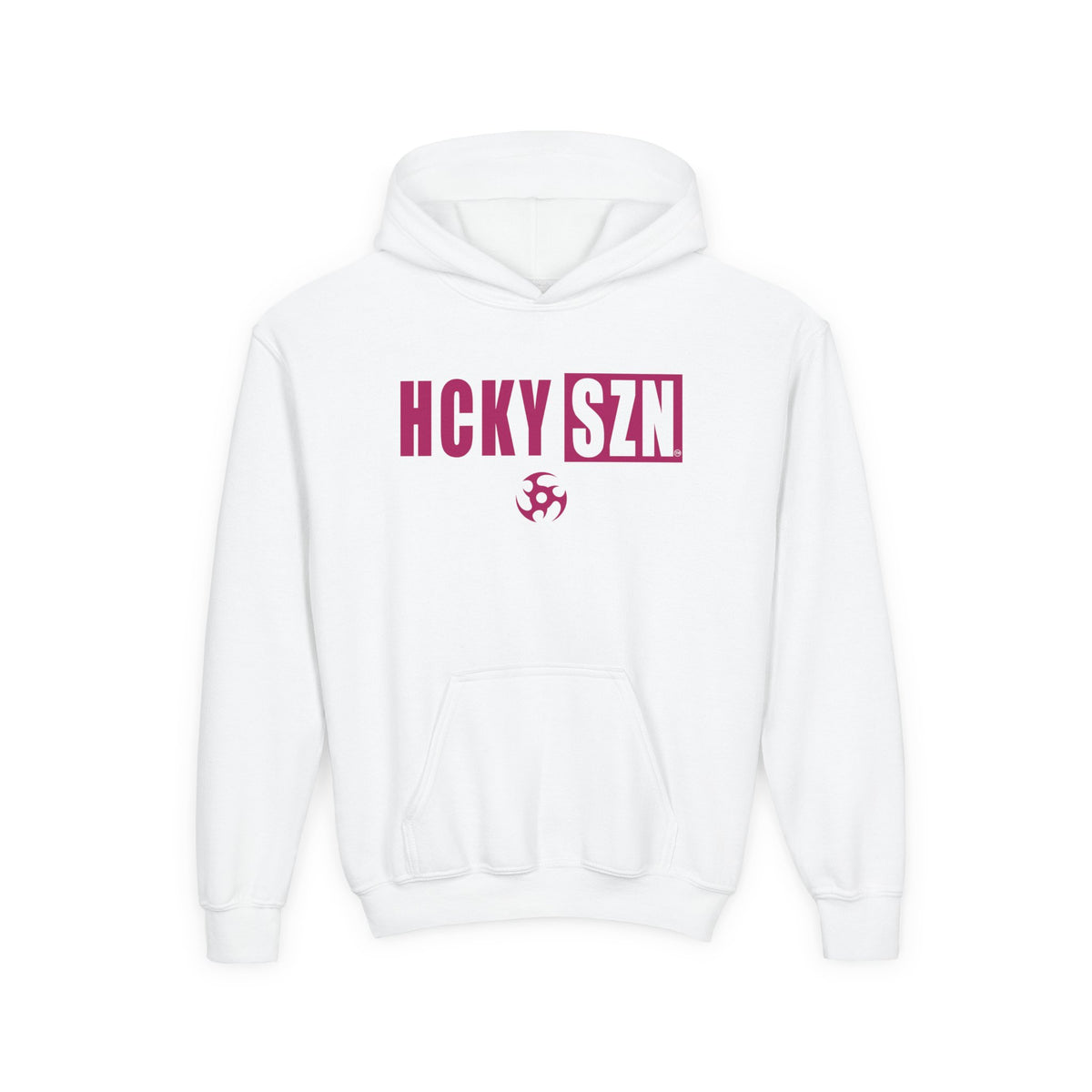 Youth HCKY SZN (Raspberry Logo) Hooded Sweatshirt - Various Colors
