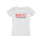 Every Season Is Hockey Season Women's Boyfriend Tee (Peach Logo) - Various Colors