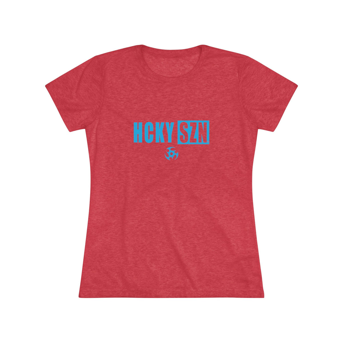 Women’s Hockey Vibe Triblend Tee (Sky Blue Logo)