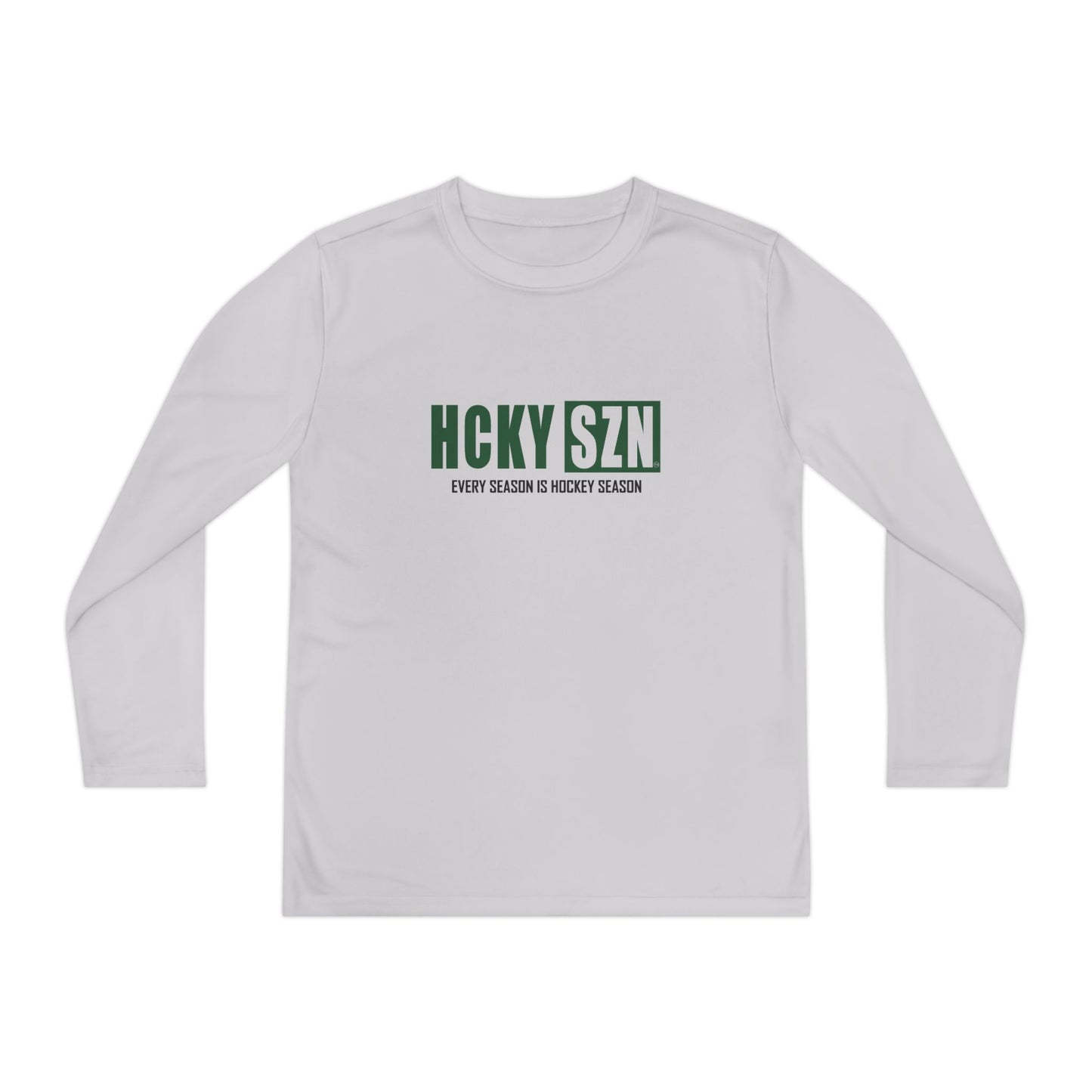 Every Season is HCKY SZN Youth Competitor Long Sleeve Tee (Forest Logo) - Various Colors