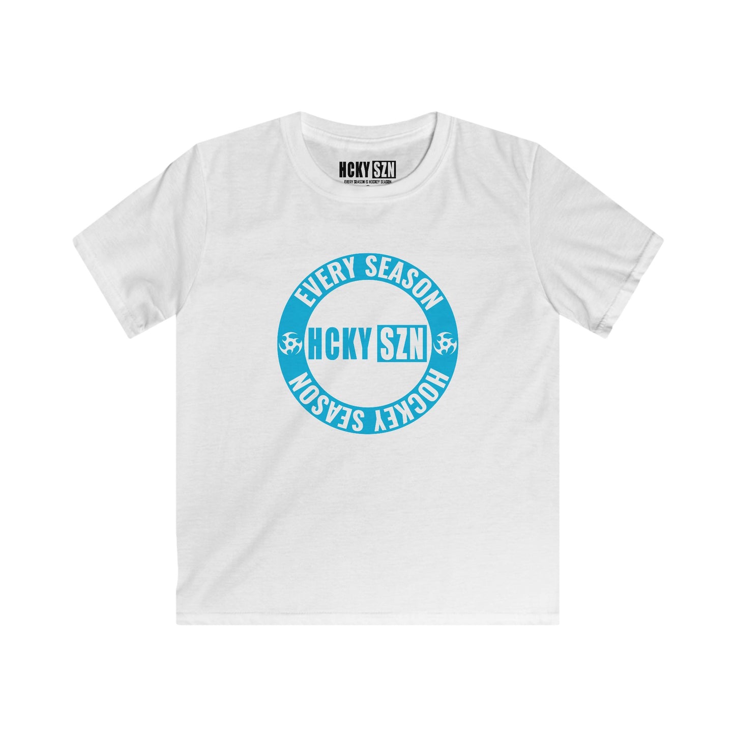 Youth Circle SZN Softstyle Tee (Sky Blue Logo) - Various Colors