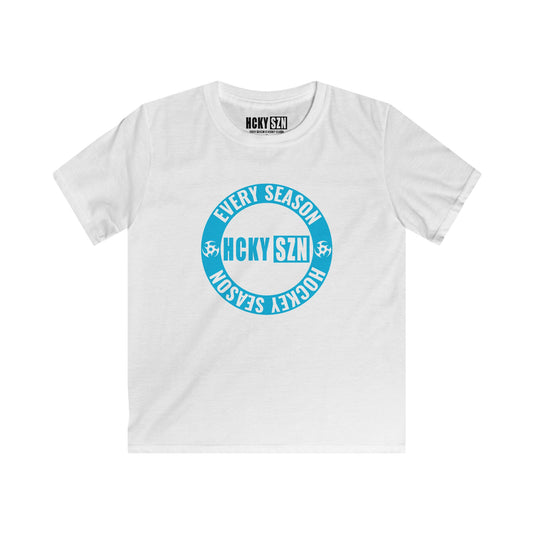 Youth Circle SZN Softstyle Tee (Sky Blue Logo) - Various Colors