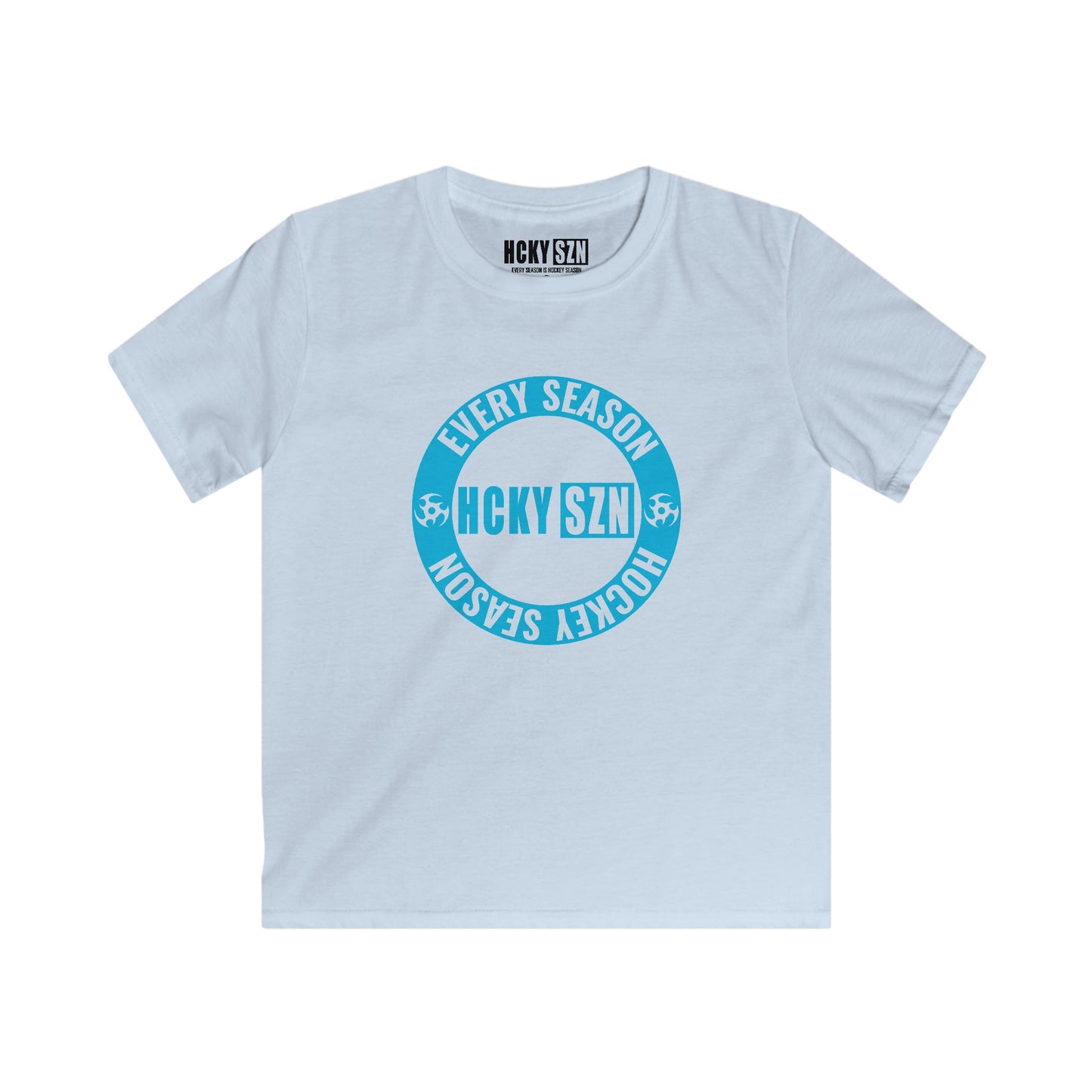 Youth Circle SZN Softstyle Tee (Sky Blue Logo) - Various Colors