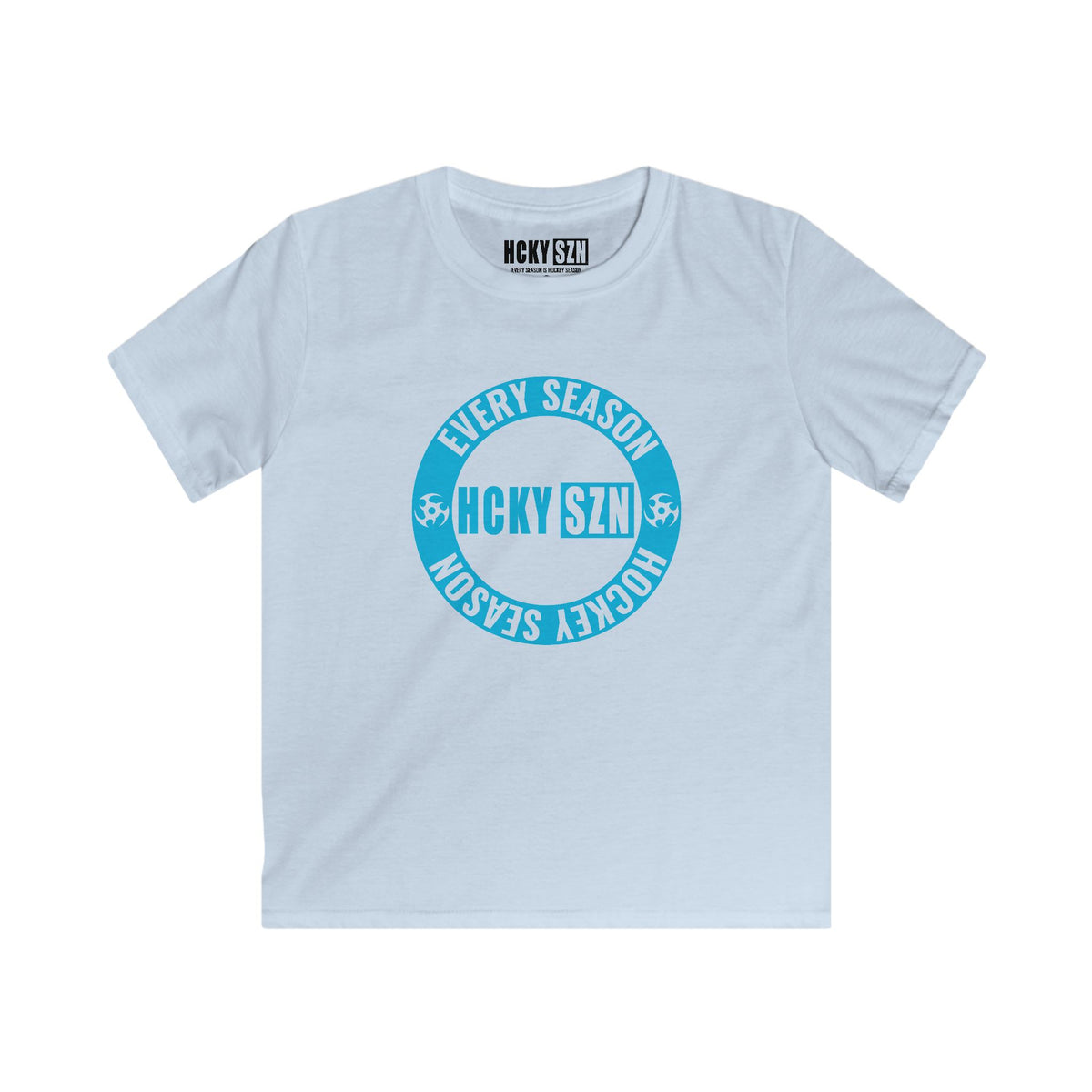 Youth Circle SZN Softstyle Tee (Sky Blue Logo) - Various Colors