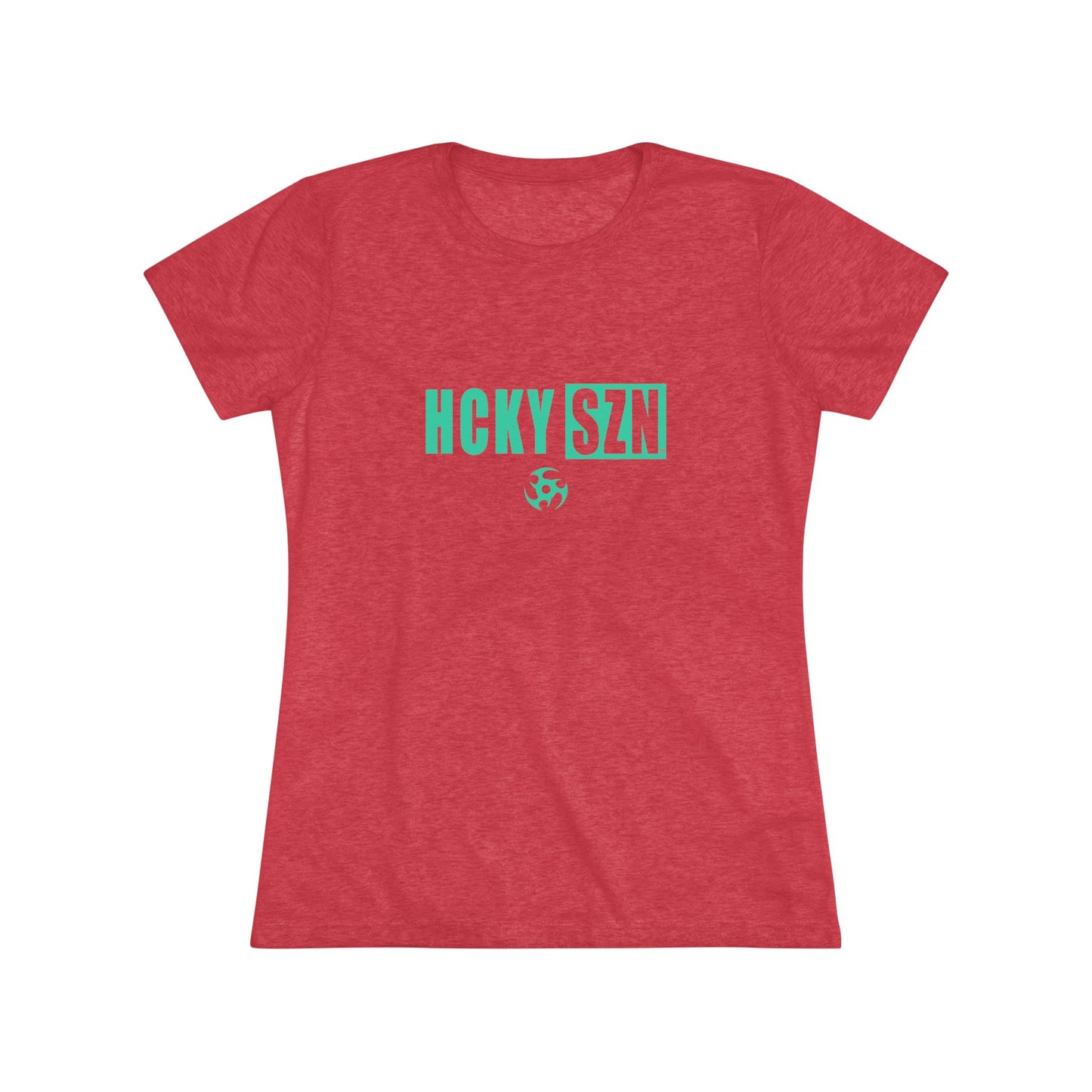 Women’s Hockey Vibe Triblend Tee (Seafoam Logo)