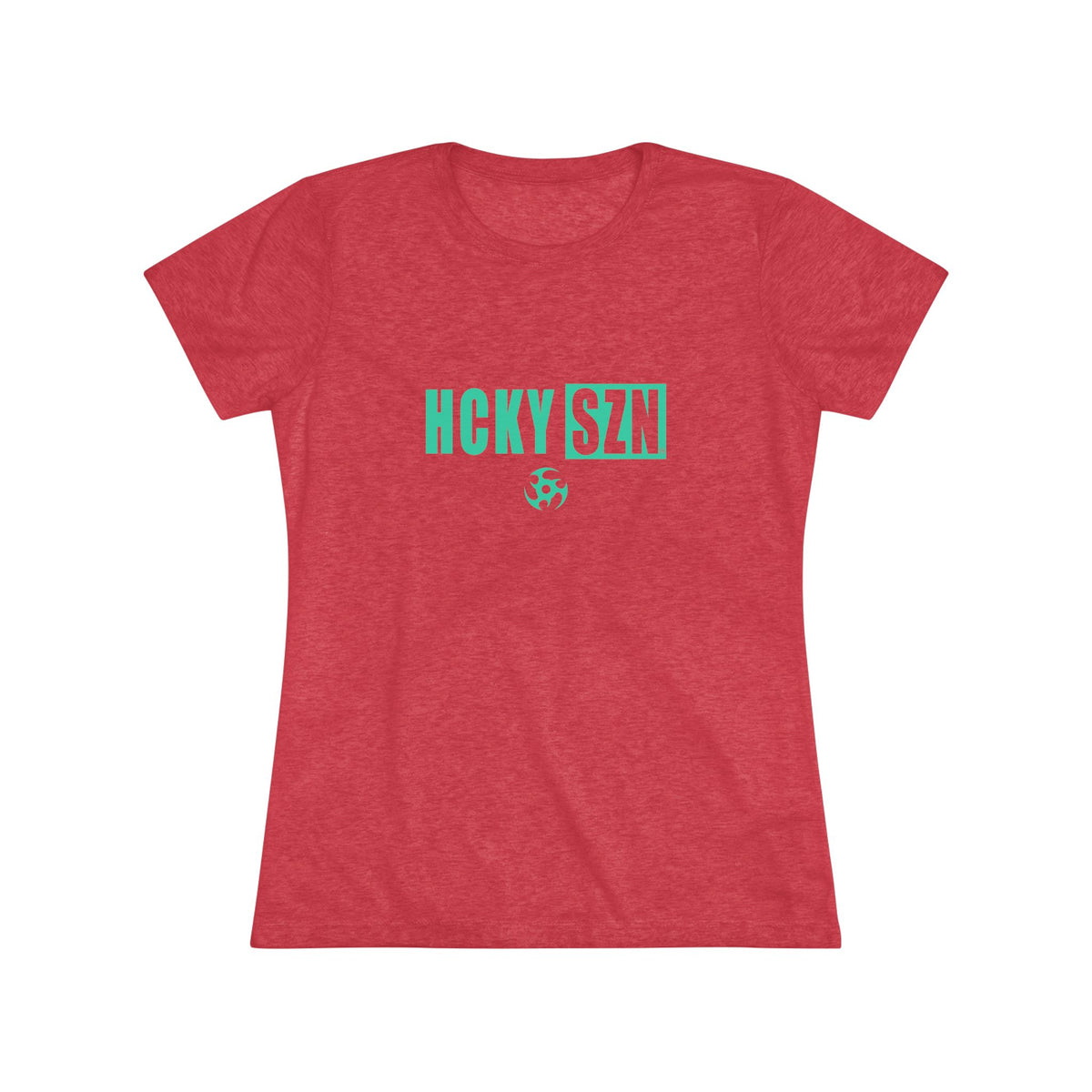 Women’s Hockey Vibe Triblend Tee (Seafoam Logo)