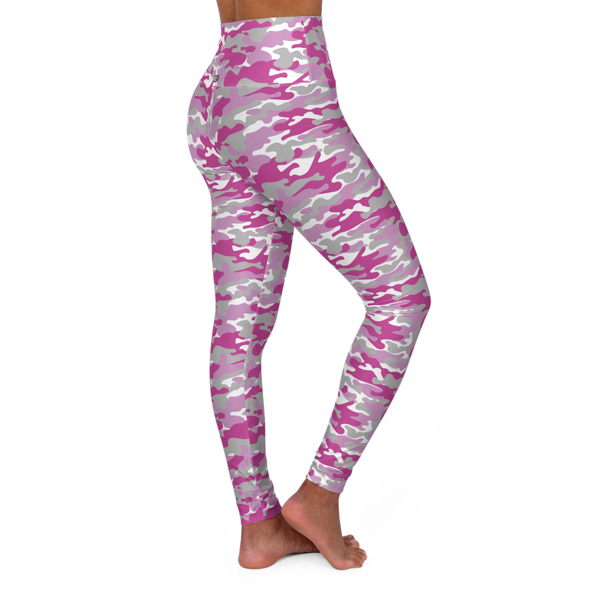 HCKY SZN High Waisted Yoga Leggings (Hockey Girl Camo)