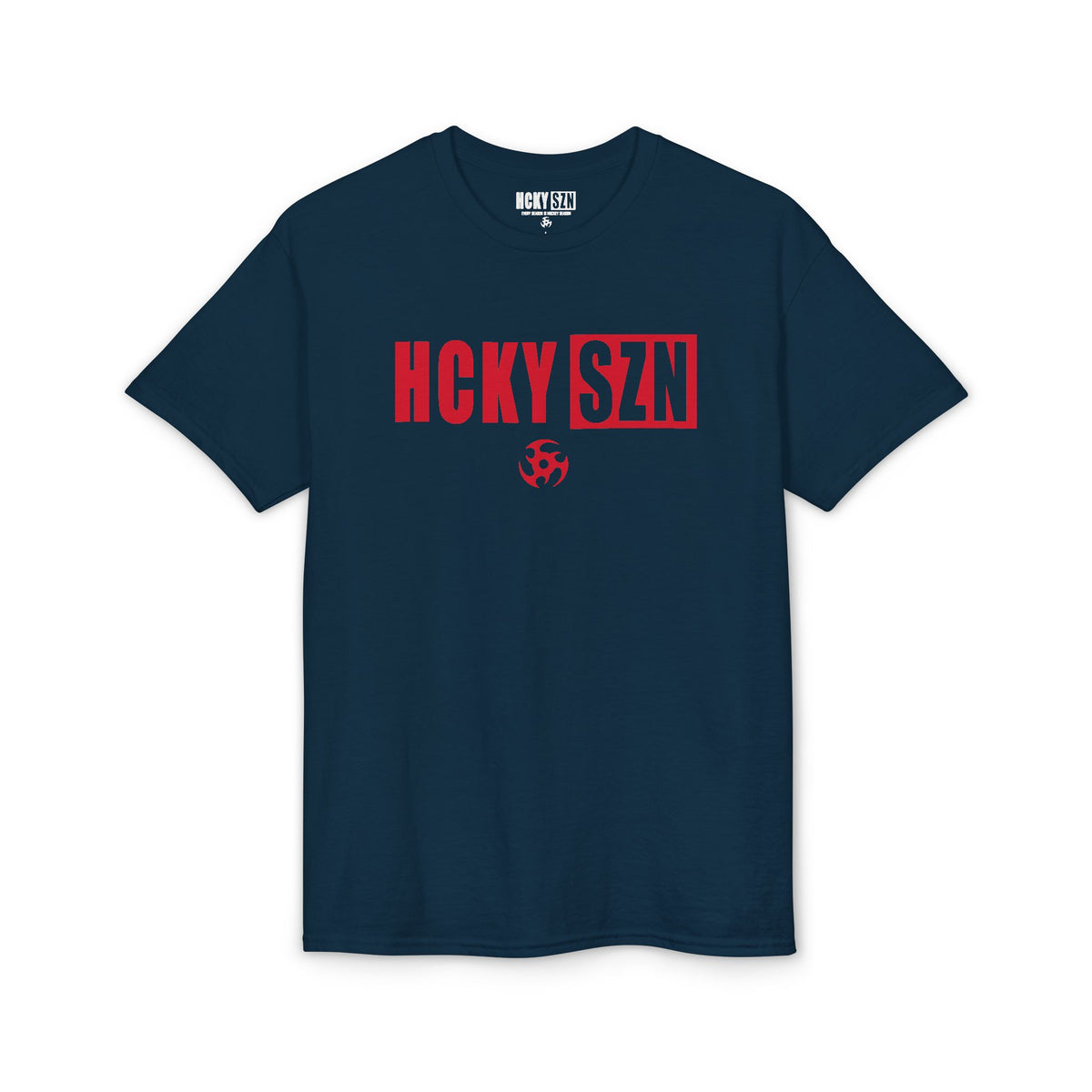 HCKY SZN Simple Star DryBlend Tee Shirt (Red Logo) - Various Colors