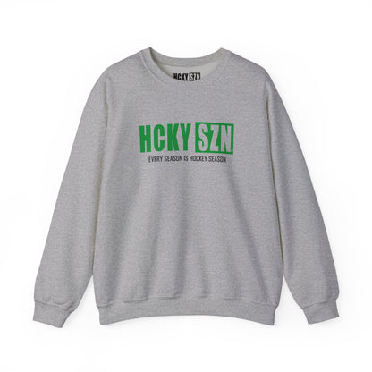 HCKY SZN Crewneck Sweatshirt (Green Logo) - Various Colors