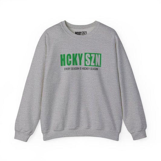 HCKY SZN Crewneck Sweatshirt (Green Logo) - Various Colors