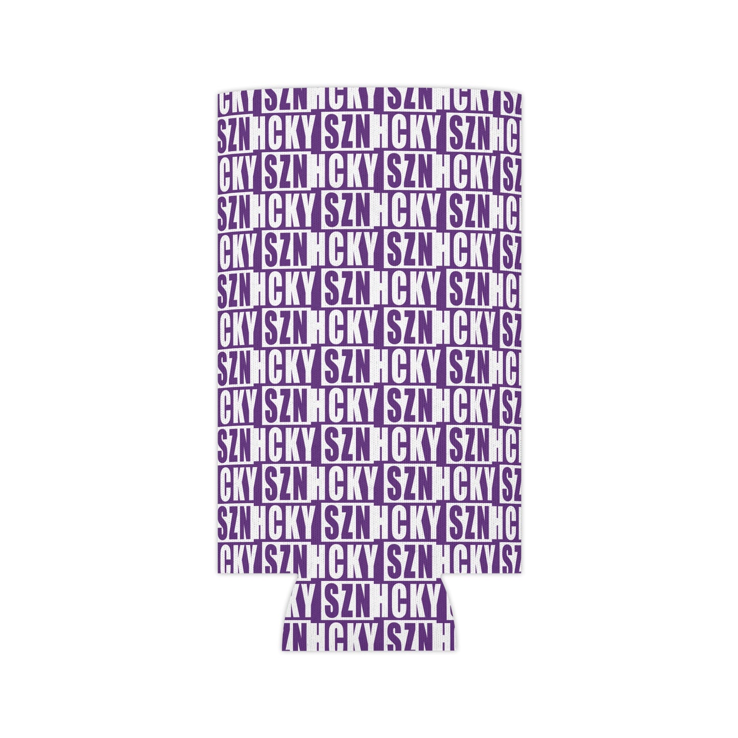 HCKY SZN AOP Slim Can Cooler (Purple)