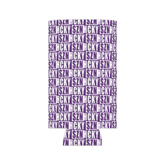 HCKY SZN AOP Slim Can Cooler (Purple)