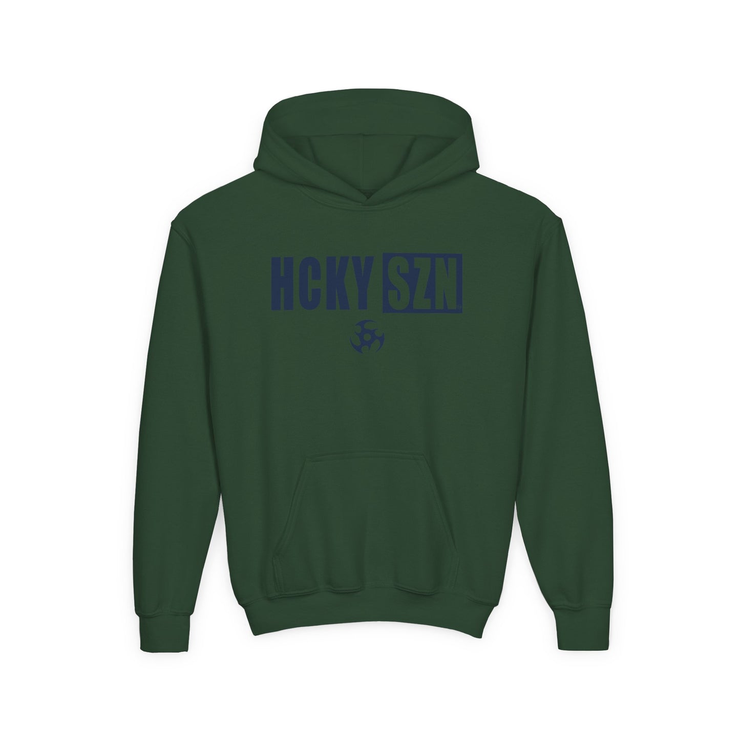 Youth HCKY SZN (Navy Logo) Hooded Sweatshirt - Various Colors