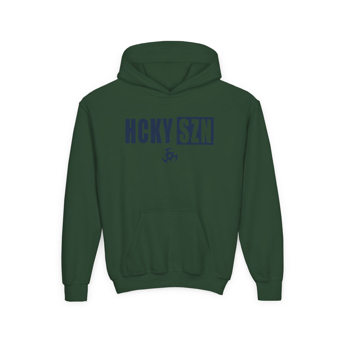 Youth HCKY SZN (Navy Logo) Hooded Sweatshirt - Various Colors