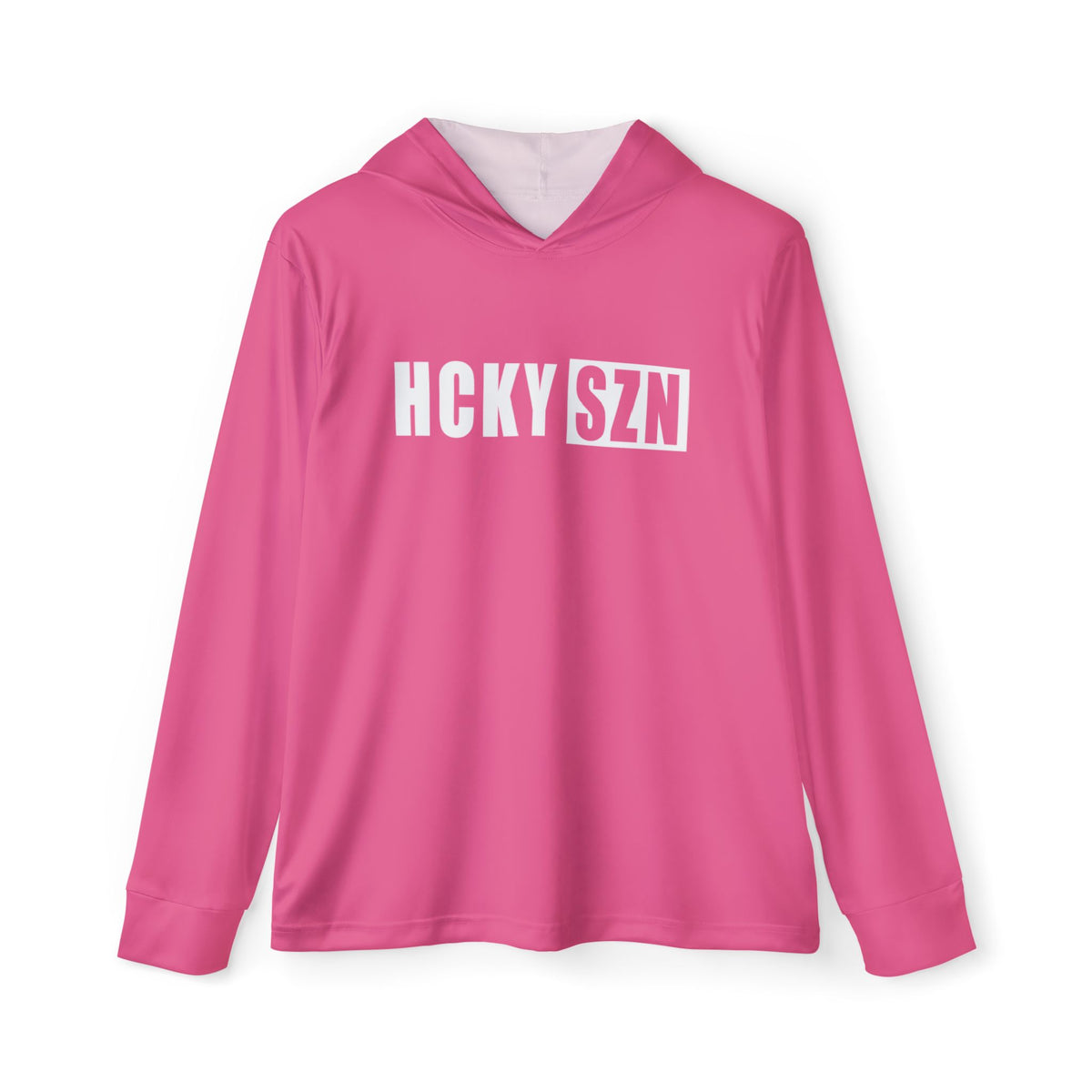 HCKY SZN Big Logo Performance Warmup Hoodie (Pink/White)