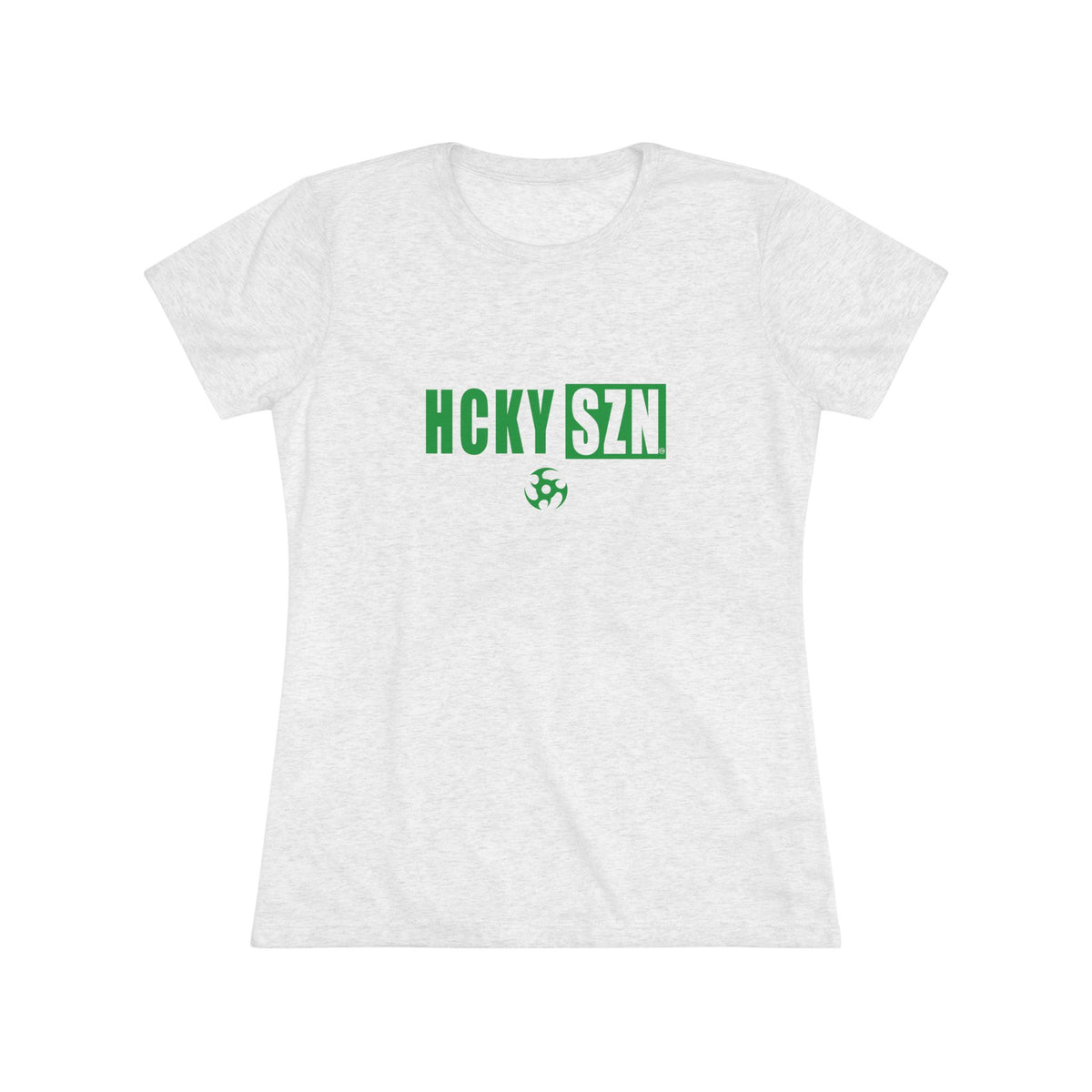 Women’s Hockey Vibe Triblend Tee (Green Logo)